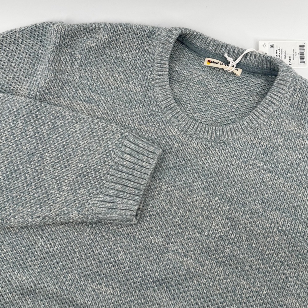 Marine Layer Men's Heather Gray Crewneck Sweater
